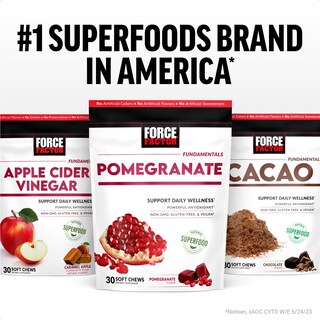 Foto 6 | Foto 6 | Suplemento Force Factor Pomegranate Soft Chews 30 Unidades - Venta Internacional
