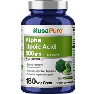 Foto 1 | Foto 1 | Suplemento Nusapure Ácido Alfa Lipoico 180 Cápsulas - Venta Internacional
