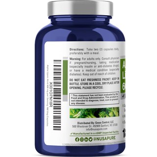 Foto 3 | Foto 3 | Suplemento Nusapure Ácido Alfa Lipoico 180 Cápsulas - Venta Internacional