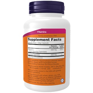 Foto 2 | Foto 2 | Suplementos Now Palmitato de Ascorbilo 500 Mg De Vitamina C Esterificada - Venta Internacional