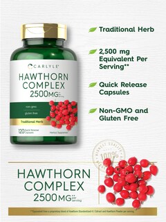 Foto 3 | Foto 3 | Suplemento Carlyle Hawthorn Berry Complex 2500 Mg 120 Cápsulas - Venta Internacional