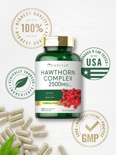 Foto 5 | Foto 5 | Suplemento Carlyle Hawthorn Berry Complex 2500 Mg 120 Cápsulas - Venta Internacional