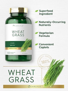 Foto 3 | Foto 3 | Suplemento Carlyle Wheat Grass 500 Cápsulas Vegetarianas - Venta Internacional