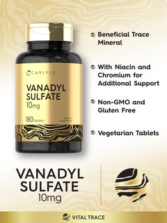 Foto 4 | Foto 4 | Suplemento de Sulfato de Vanadilo Carlyle 10 Mg 180 Tabletas Vegetarianas