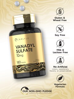 Foto 5 | Foto 5 | Suplemento de Sulfato de Vanadilo Carlyle 10 Mg 180 Tabletas Vegetarianas