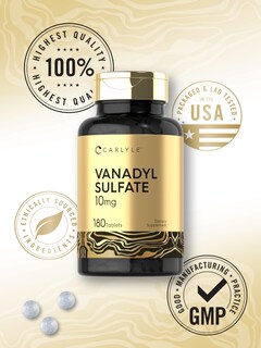 Foto 6 | Foto 6 | Suplemento de Sulfato de Vanadilo Carlyle 10 Mg 180 Tabletas Vegetarianas