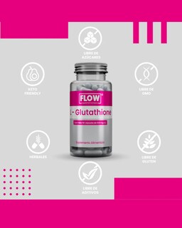 Foto 5 | Foto 5 | Flow Vitaminas Minerales y Suplementos L-glutathione 90 Cápsulas de 500 mg c/u