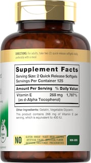 Foto 2 | Foto 2 | Suplemento Carlyle De Vitamina E 400 Ui Cápsulas Blandas 250 Unidades - Venta Internacional