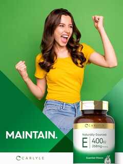 Foto 6 | Foto 6 | Suplemento Carlyle De Vitamina E 400 Ui Cápsulas Blandas 250 Unidades - Venta Internacional
