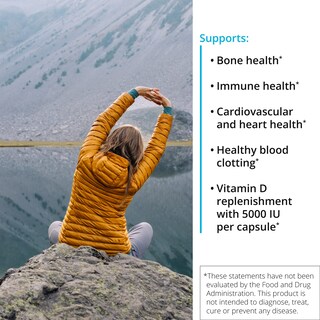 Foto 3 | Foto 3 | Suplemento Xymogen K2-D3 5000 de Vitamina D3 5000 Ui con K2 MK-7 - Venta Internacional