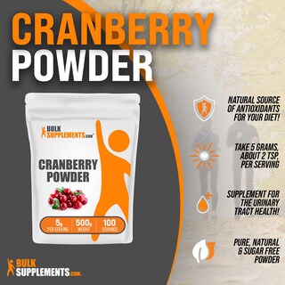 Foto 2 | Foto 2 | Polvo de Arándano BulkSupplements.com 500 g - Venta Internacional