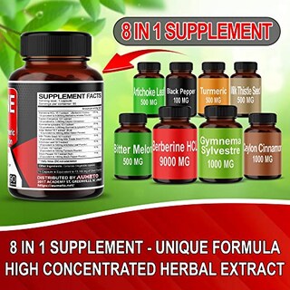 Foto 3 | Foto 3 | Suplemento Aumeto Berberine 13100 Mg con Turma de Canela de Ceilán - Venta Internacional