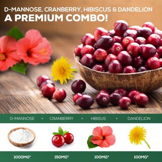 Foto 3 | Foto 3 | Suplemento Nature's Nutrition de D-Manosa y Arándano 1350 mg - Venta Internacional