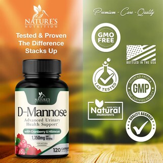 Foto 4 | Foto 4 | Suplemento Nature's Nutrition de D-Manosa y Arándano 1350 mg - Venta Internacional