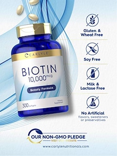 Foto 3 | Foto 3 | Suplemento Carlyle Biotina 10000 mcg 300 Cápsulas Blandas de Máxima Concentración - Venta Internacional