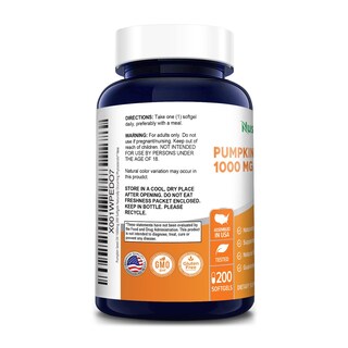 Foto 3 | Foto 3 | Suplemento Nusapure Aceite de Semillas de Calabaza 200 Cápsulas - Venta Internacional