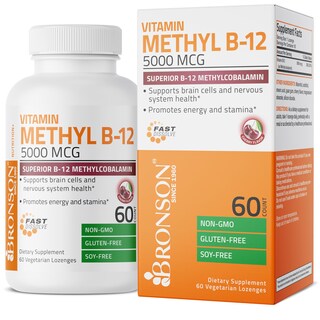 Foto 1 | Foto 1 | Suplemento Bronson Methyl B12 5000 Mcg de Vitamina B12 60 Pastillas - Venta Internacional