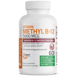 Foto 3 | Foto 3 | Suplemento Bronson Methyl B12 5000 Mcg de Vitamina B12 60 Pastillas - Venta Internacional