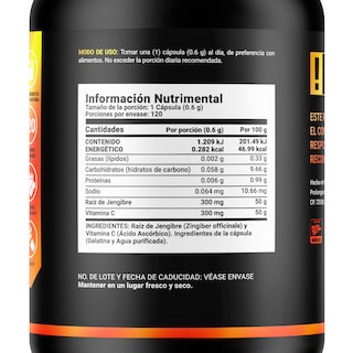 Foto 2 | Foto 2 | Protección y bienestar con Vitamina C y Raíz de Jengibre C Blend B Life. 120 cápsulas