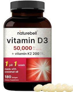 Foto 1 | Foto 1 | Vitamina D3 y K2 Naturebell 50 000 Iu 200 Mcg 180 Cápsulas Blandas - Venta Internacional