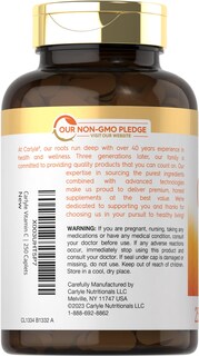 Foto 3 | Foto 3 | Suplemento Carlyle de Vitamina C 1000 mg con Bioflavonoides 250 Cápsulas - Venta Internacional