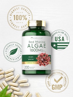 Foto 5 | Foto 5 | Suplemento Carlyle Red Marine Algae 1600 Mg 200 Cápsulas - Venta Internacional