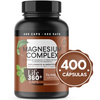 Foto 8 | Foto 8 | Suplemento Alimenticio Magnesium Complex Life 360+ 400 Cápsulas