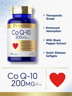 Foto 3 | Foto 3 | Suplemento Carlyle Coq10 200 Mg con Pimienta Negra 60 Unidades - Venta Internacional