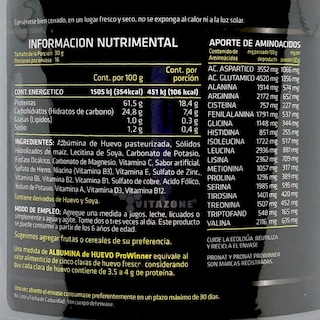 Foto 2 | Foto 2 | Albumina de Huevo ProWinner 500 g sin Sabor
