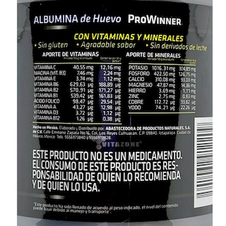 Foto 3 | Foto 3 | Albumina de Huevo ProWinner 500 g sin Sabor