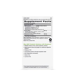 Foto 2 | Foto 2 | Suplemento Las Soluciones Probióticas GNC con Enzimas - Venta Internacional