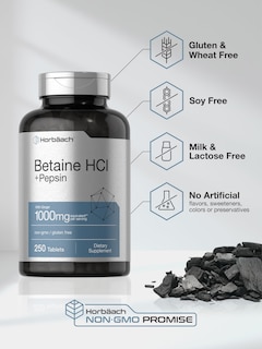 Foto 5 | Foto 5 | Suplemento Horbäach Betaine Hcl con Pepsina 1000 Mg 250 Tabletas - Venta Internacional
