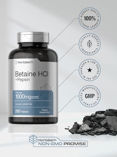 Foto 6 | Foto 6 | Suplemento Horbäach Betaine Hcl con Pepsina 1000 Mg 250 Tabletas - Venta Internacional