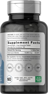 Foto 2 | Foto 2 | Suplemento Horbaach Biotina 10000 Mcg 180 Tabletas - Venta Internacional