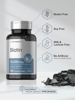 Foto 4 | Foto 4 | Suplemento Horbaach Biotina 10000 Mcg 180 Tabletas - Venta Internacional