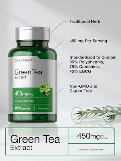 Foto 3 | Foto 3 | Suplemento de Extracto de Té Verde Horbäach 450 mg 180 Cápsulas - Venta Internacional
