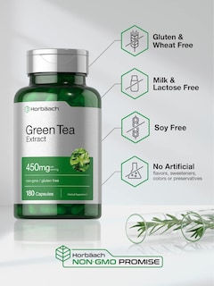 Foto 4 | Foto 4 | Suplemento de Extracto de Té Verde Horbäach 450 mg 180 Cápsulas - Venta Internacional