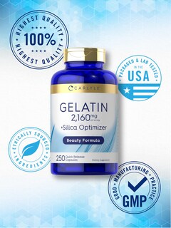 Foto 5 | Foto 5 | Suplemento Carlyle Gelatin + Silica Optimizer 250 Cápsulas - Venta Internacional