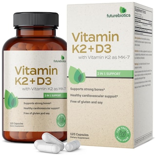 Foto 1 | Foto 1 | Vitamina D3 y K2 Futurebiotics 120 Cápsulas - Venta Internacional