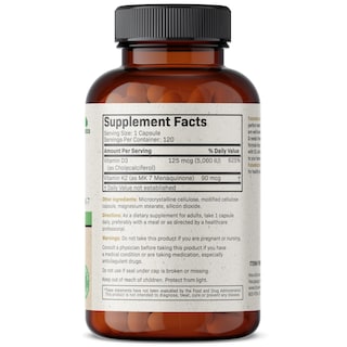Foto 2 | Foto 2 | Vitamina D3 y K2 Futurebiotics 120 Cápsulas - Venta Internacional
