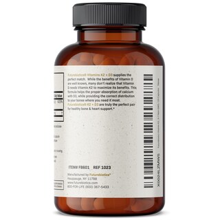 Foto 6 | Foto 6 | Vitamina D3 y K2 Futurebiotics 120 Cápsulas - Venta Internacional