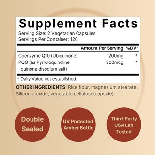 Foto 2 | Foto 2 | Complemente Naturebell Coq10 Ubiquinona 200 mg con Pqq 240 Cápsulas - Venta Internacional