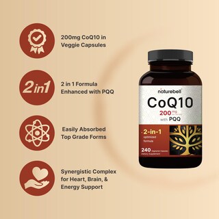 Foto 3 | Foto 3 | Complemente Naturebell Coq10 Ubiquinona 200 mg con Pqq 240 Cápsulas - Venta Internacional