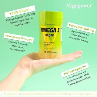 Foto 7 | Foto 7 | Suplementos Vegepower Aceite Vegano de Algas Omega-3 Dha - Venta Internacional