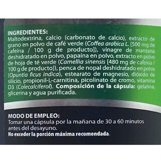 Foto 4 | Foto 4 | Suplemento Natural Health Green Coffee de 120 Cápsulas