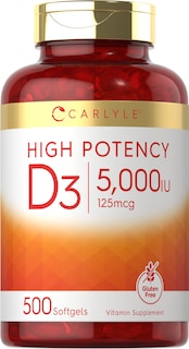 Foto 1 | Foto 1 | Suplemento Carlyle de Vitamina D3 5000 Ui 500 Cápsulas Blandas - Venta Internacional