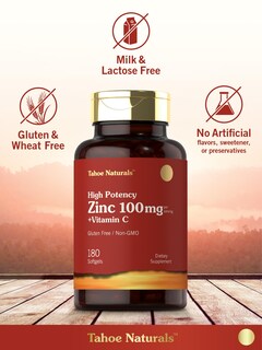 Foto 5 | Foto 5 | Complemente Carlyle Zinc 100 mg con Vitamina C 180 Cápsulas Blandas - Venta Internacional