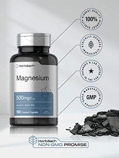 Foto 5 | Foto 5 | Suplemento De Óxido De Magnesio Horbaach 500 Mg 180 Cápsulas - Venta Internacional
