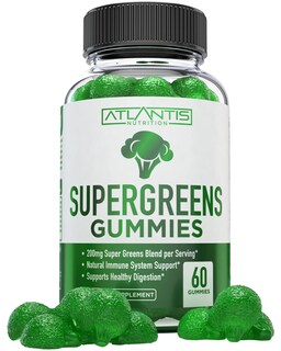 Foto 1 | Foto 1 | Gomitas Supergreens Atlantis Nutrition, 60 Piezas - Venta Internacional