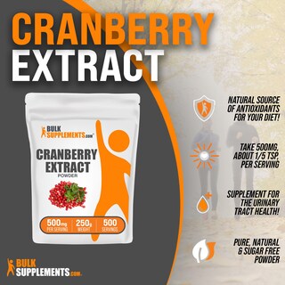 Foto 3 | Foto 3 | Suplemento BulkSupplements.com Extracto de Arándano 250 g - Venta Internacional